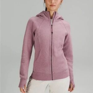 Lululemon Scuba Full Zip Hoodie/Jacket, size 12, Dusty Rose